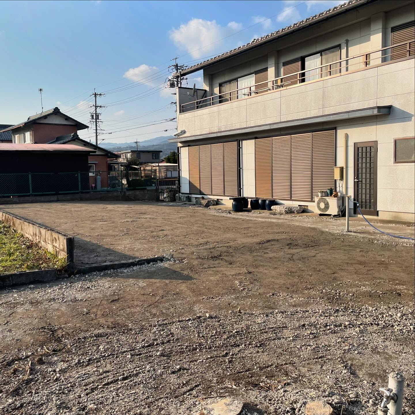 大垣市昼飯町にお住まいのお客様のガーデン🌳のリニューアルをお...
