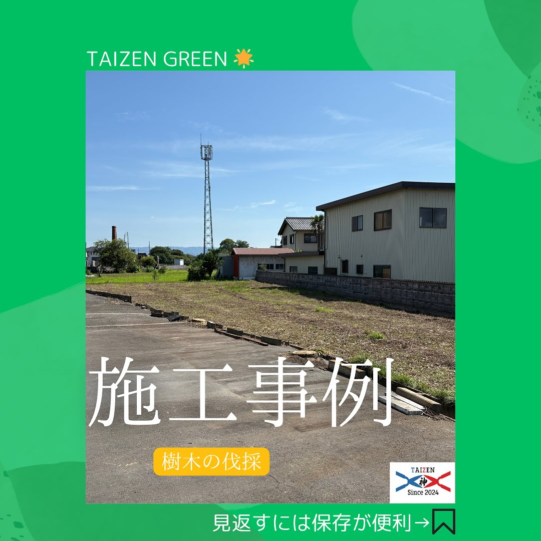 🌳【岐阜県大垣市にて樹木の伐採作業】🌿